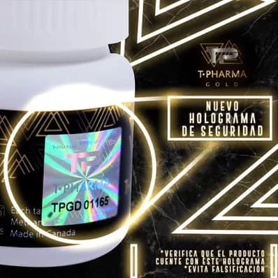 Holograma de seguridad T Pharma Gold